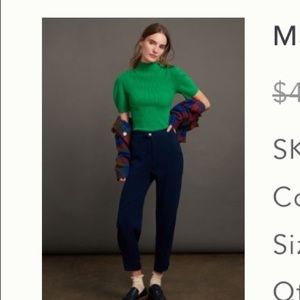 Kelly green sweater top from Anthropologie